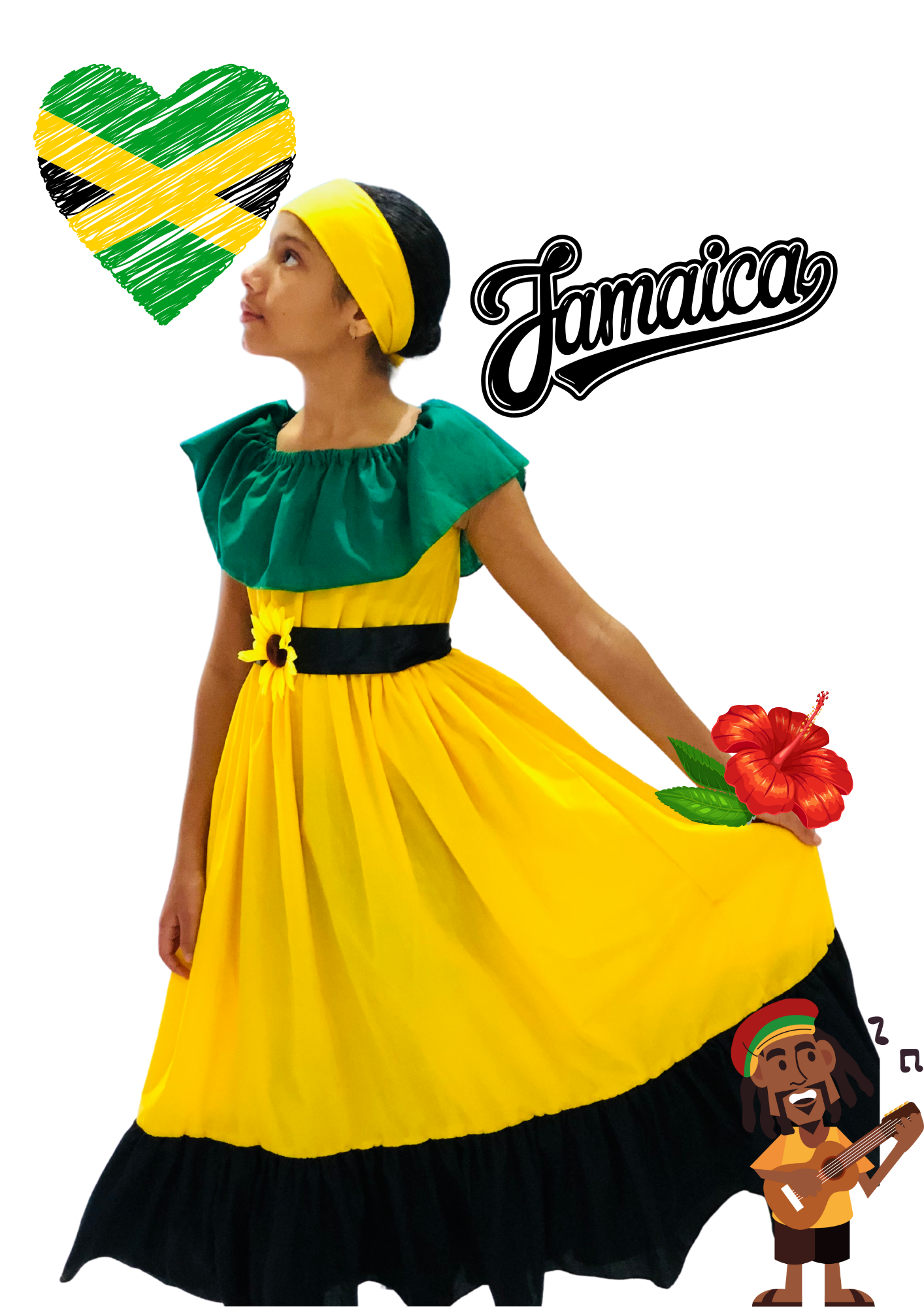 Vestido Típico Jamaica