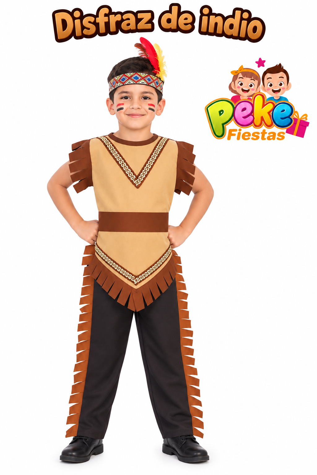 Traje de Indio para niño talla 2
