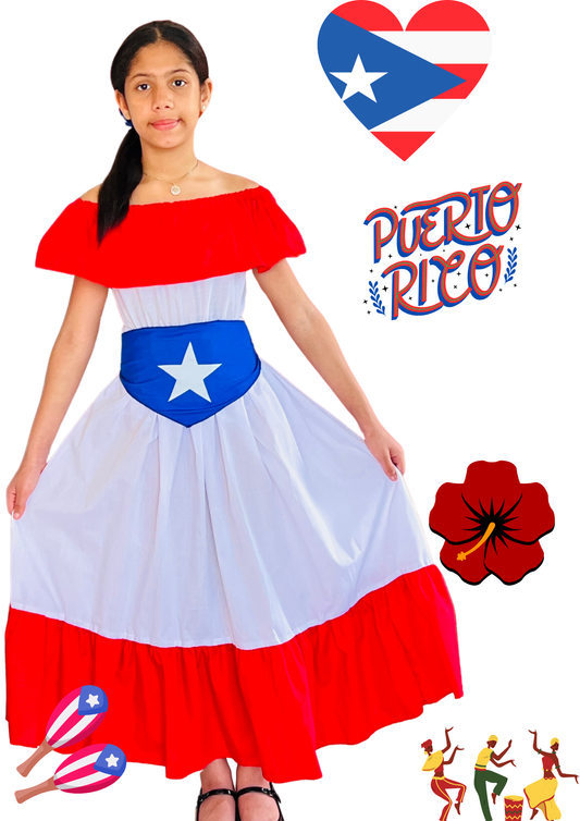 Vestido Típico Puerto Rico