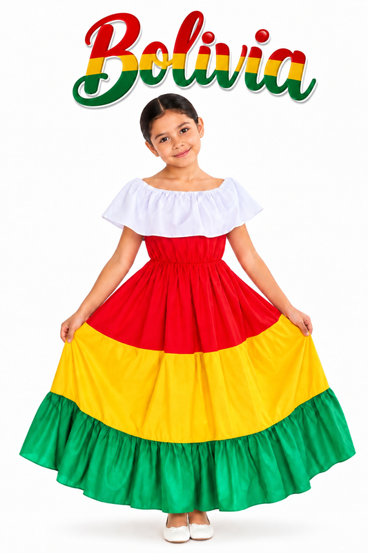 Vestido Típico Bolivia Talla 12