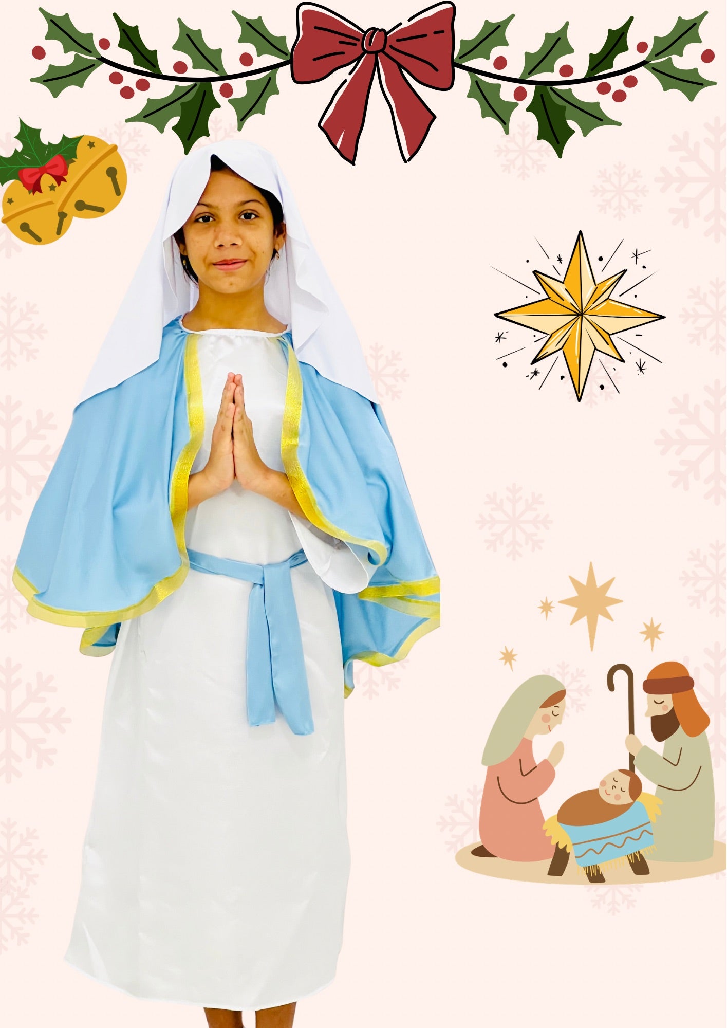 Vestido Túnica de Virgen Maria