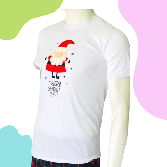 Camiseta Blanca Feliz Navidad