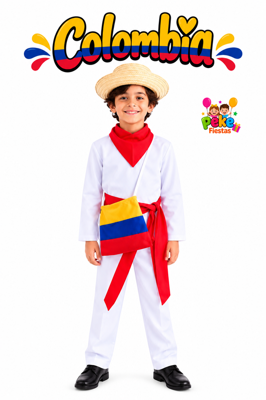 Traje Tipico  Colombia Talla 8