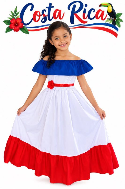 Vestido Típico Costa Rica Talla 6