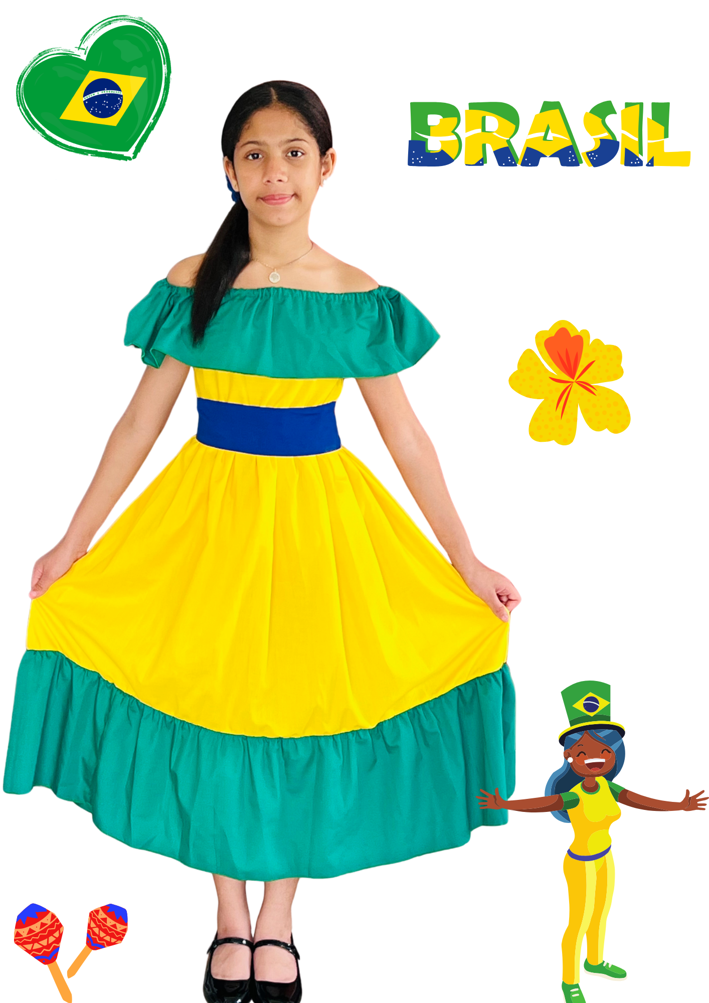 Vestido Típico Brasil