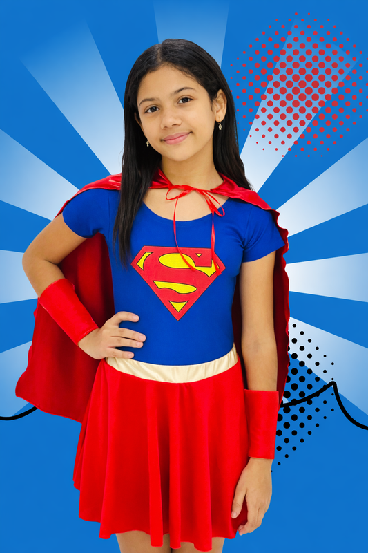 Disfraz de Super Girl.
