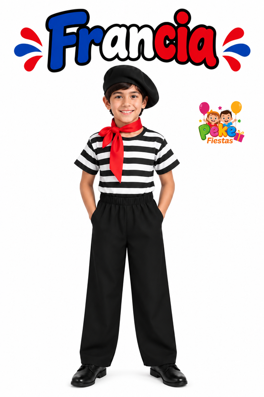 Traje Tipico Francia para nino talla 6